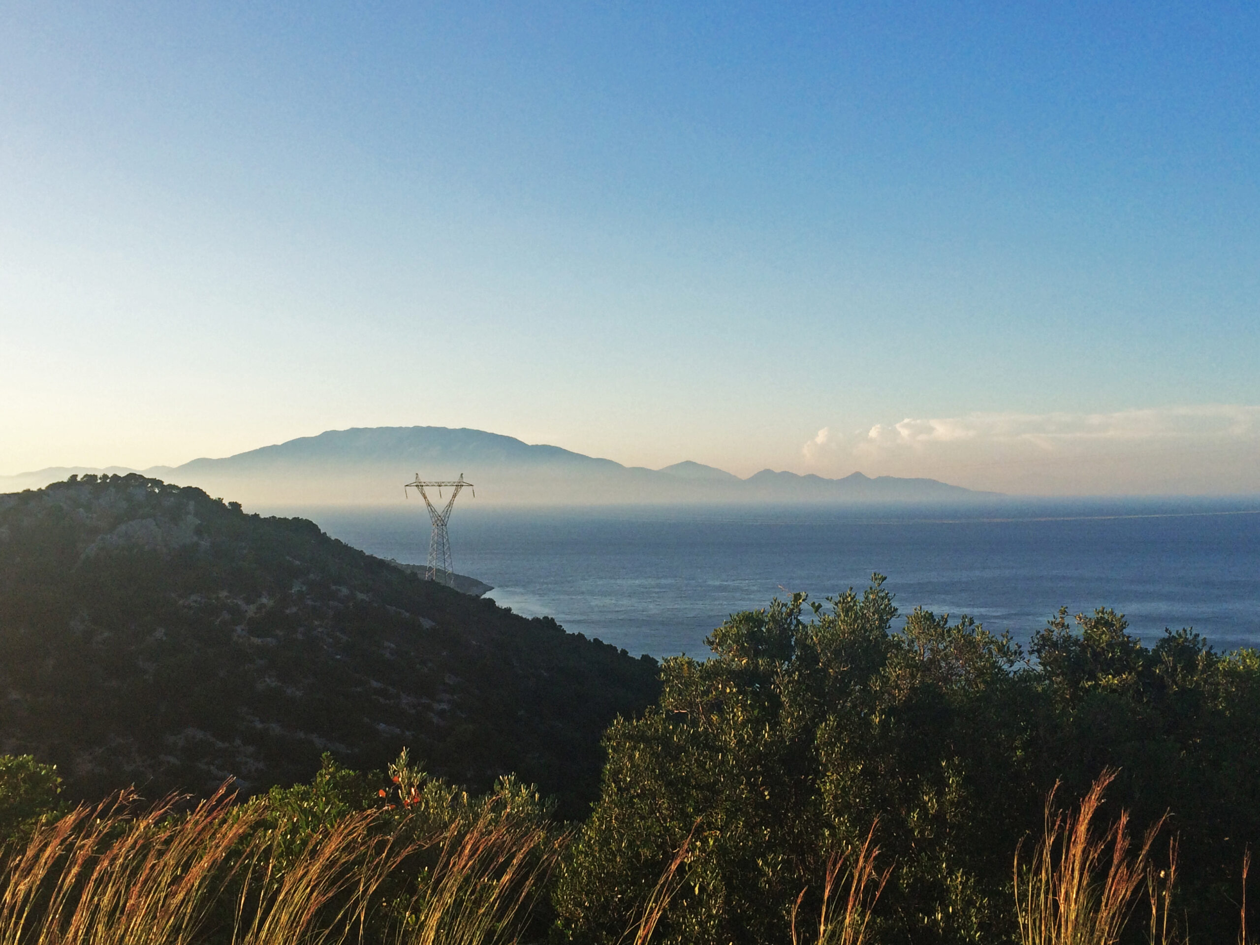 Kefallonia view from Zakynthos