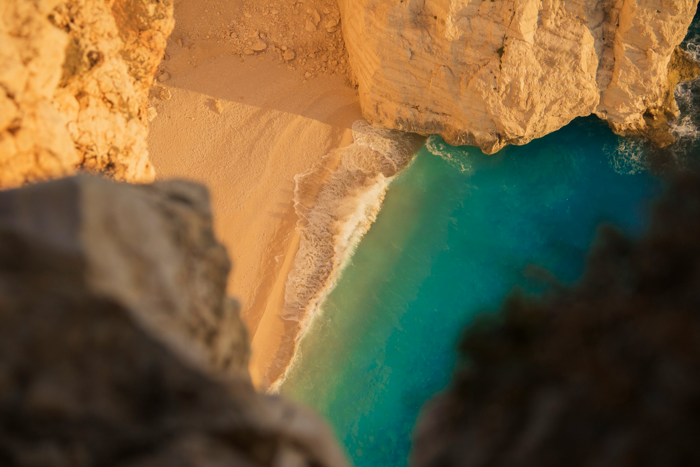zakynthos coastline from above