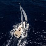 Aposperitis from drone. sailing trips around Zakynthos